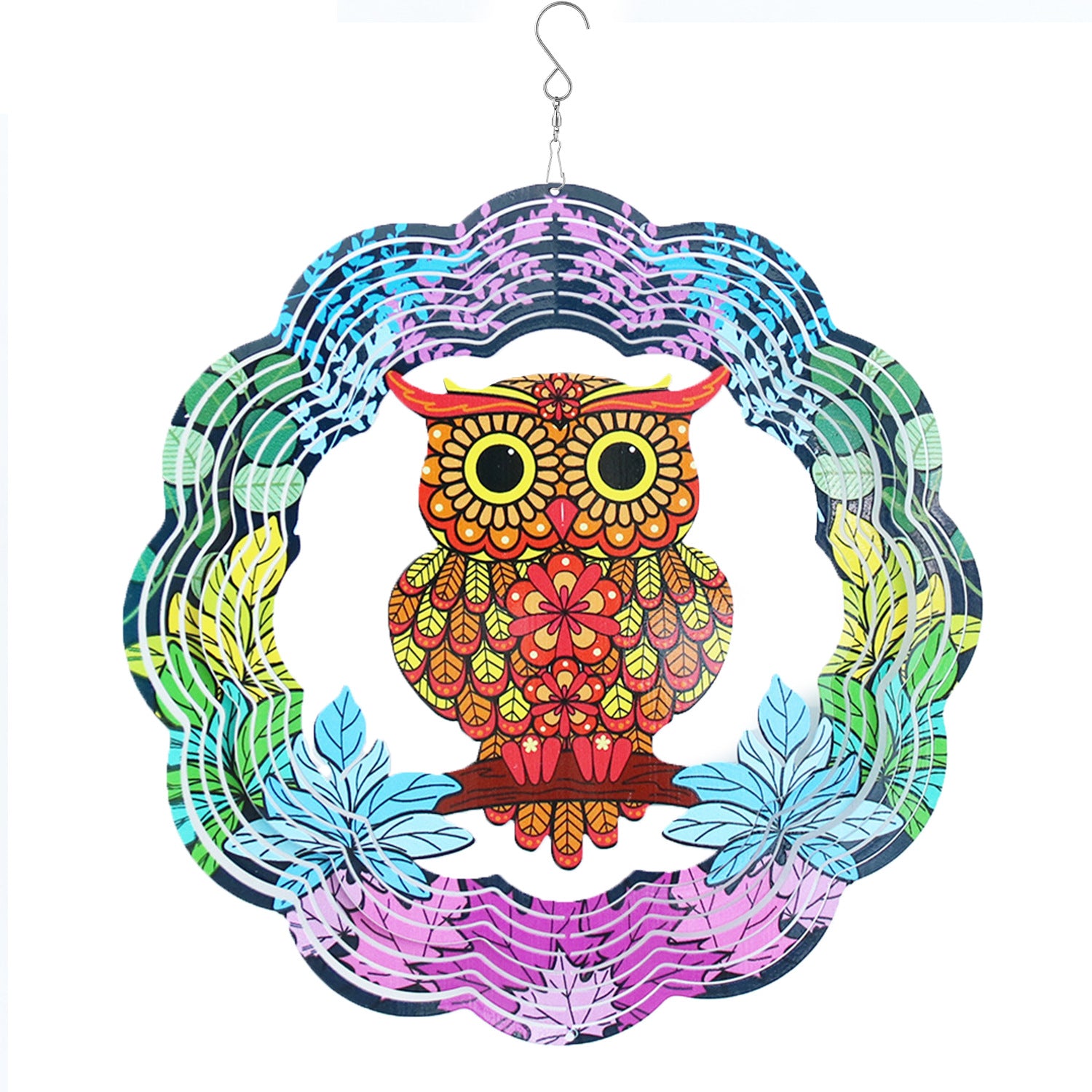 Owl Garden Wind Spinner