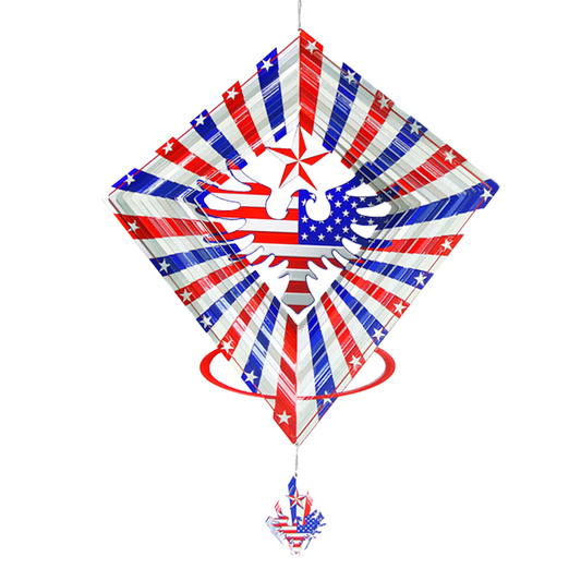 American Eagle Hanging Wind Spinner