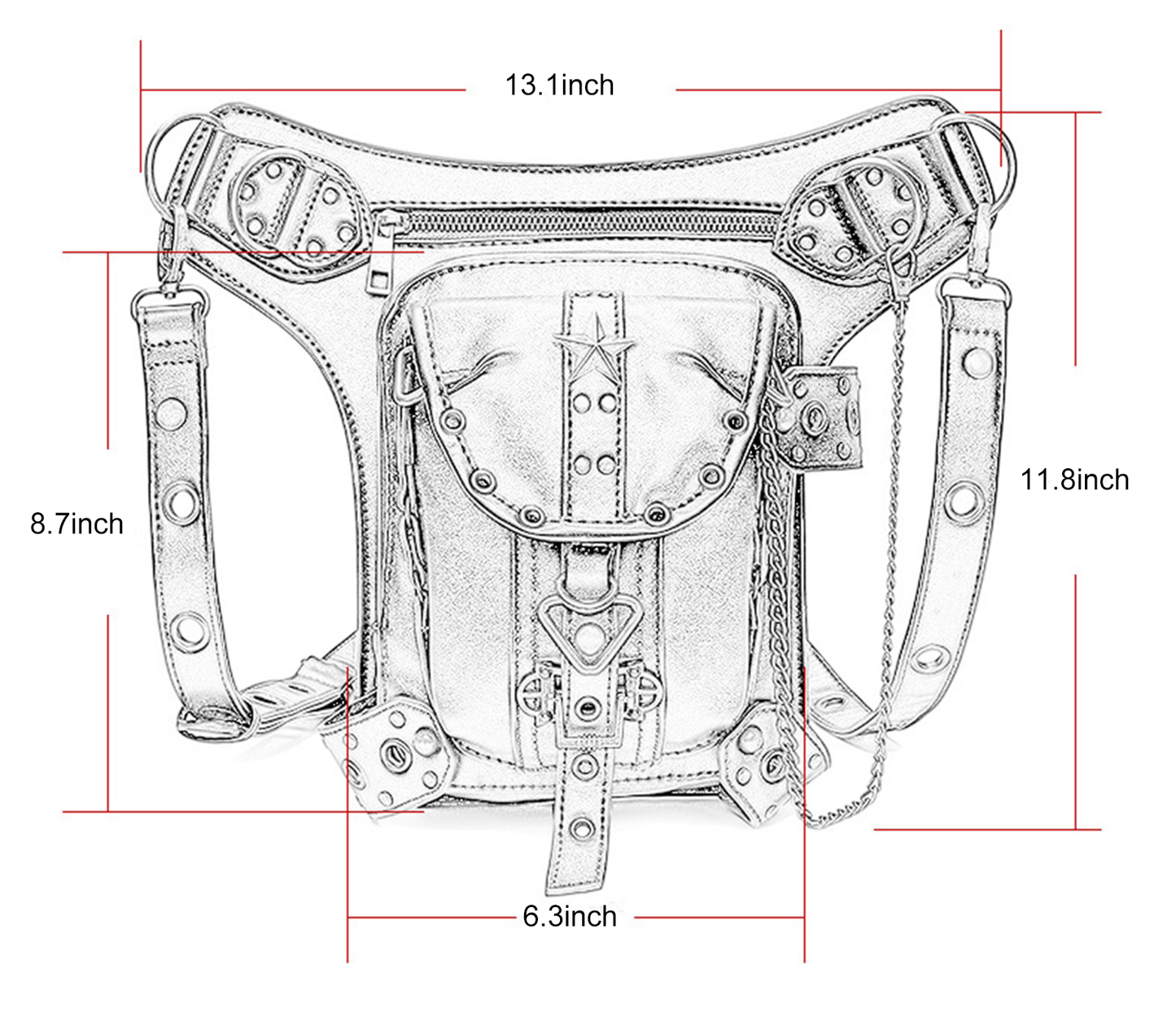 Steampunk Waist Bag