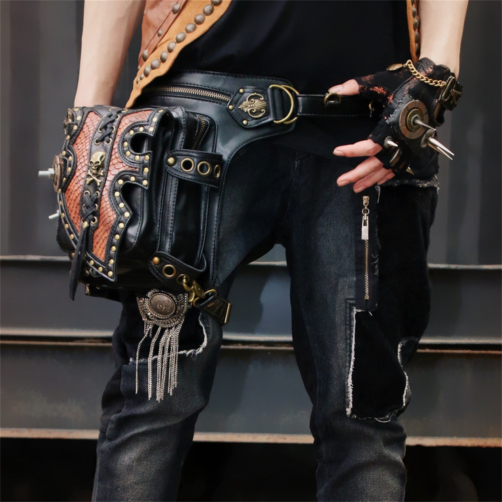 Motorcycle Leg Purse